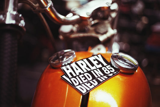 Harley Died In 85 Stickers