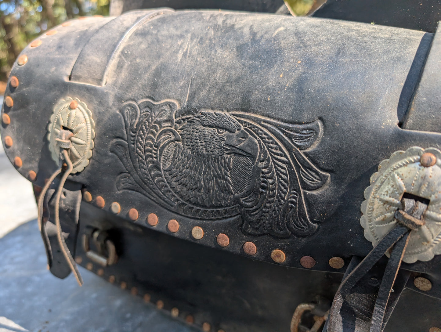 Patina Eagle Saddlebags